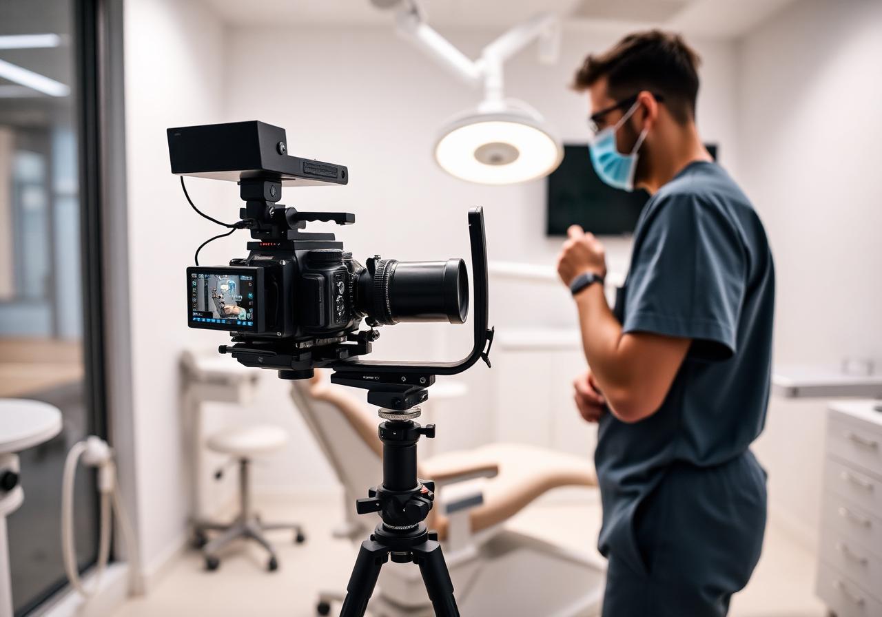 On-set video shoot at clinic